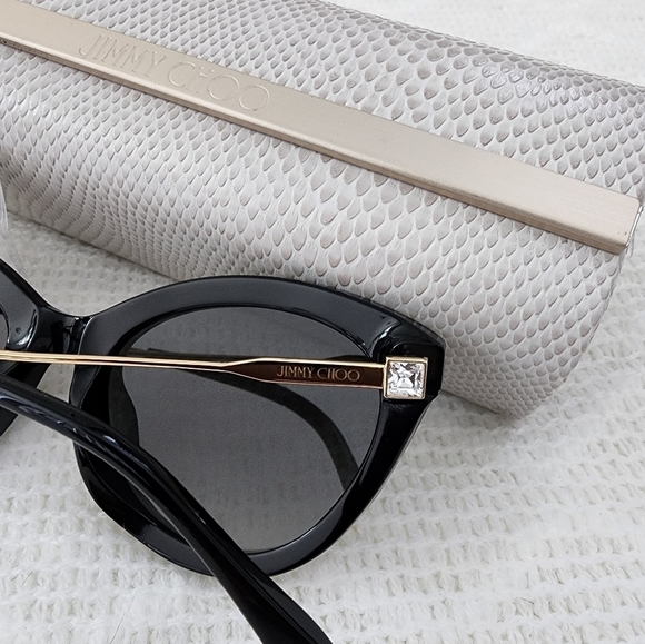 Jimmy Choo Black Sunglasses with Case